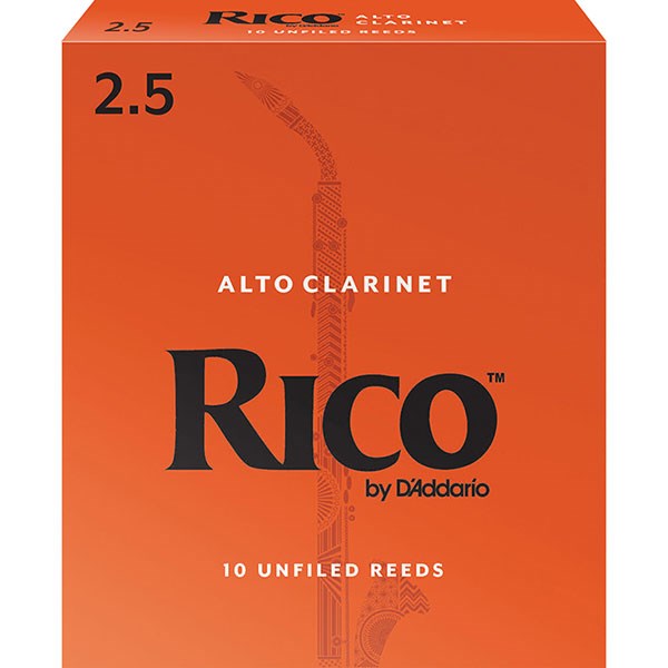 D'Addario Rico RDA1025 Alto Clarinet Reeds, Strength 2.5 - 1 Piece
